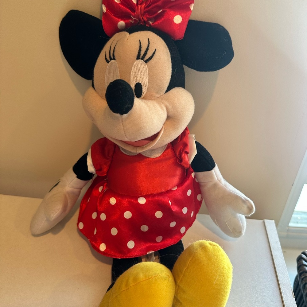 Disney Minnie Mouse Stuffed Animal - Red, Black, Yellow